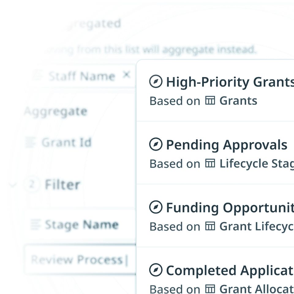 Nonprofit grant tracking illustration