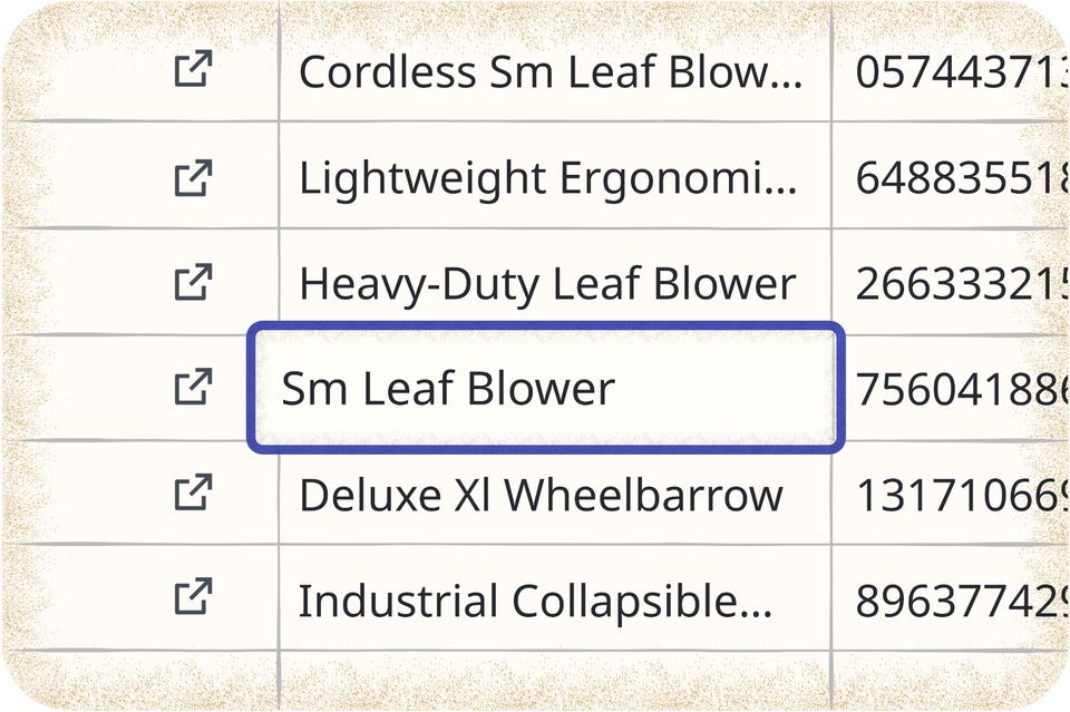 Data entry interface